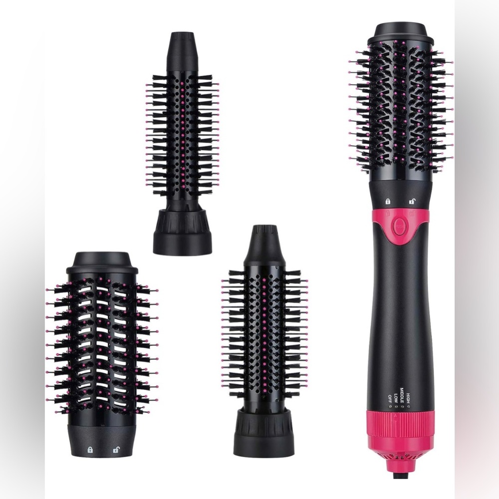 NIB Interchangeable Hair Dryer Brush - Picture 2 of 8